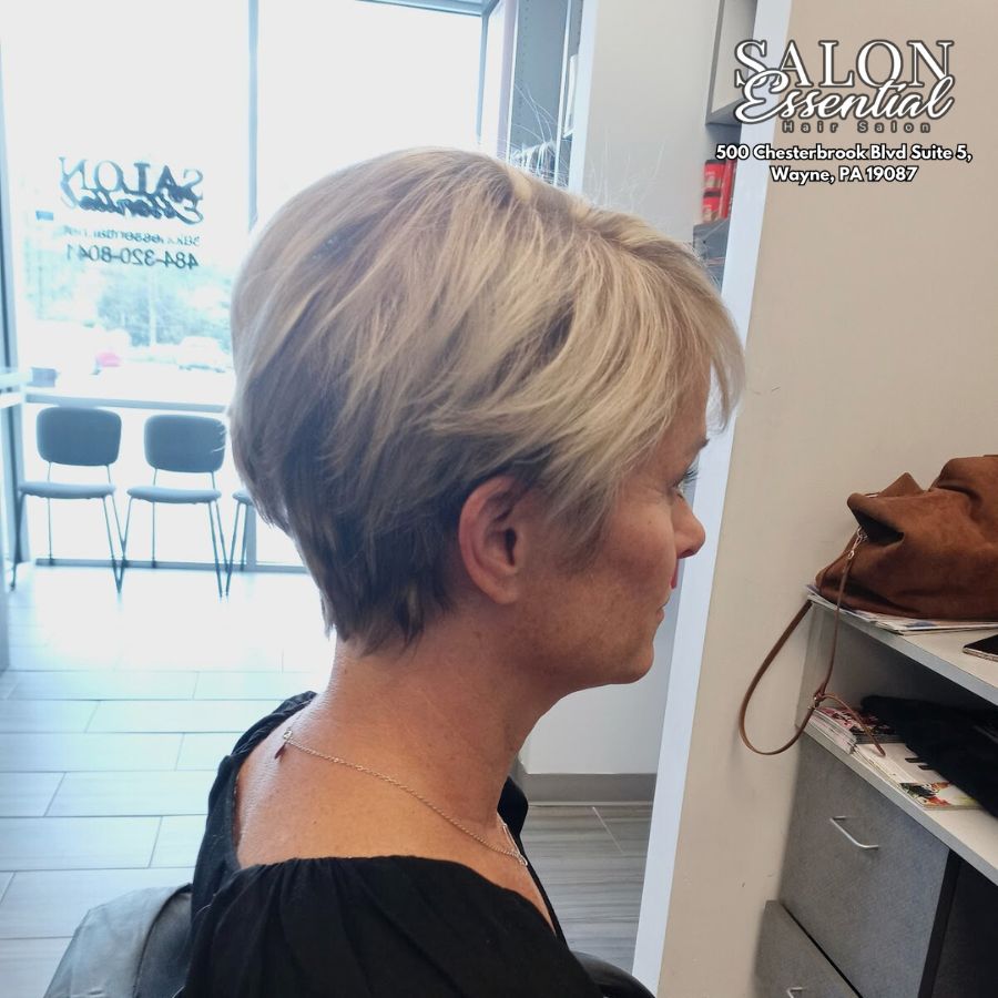 haircut, hairstyling, and hair coloring at Salon Essential Hair & Skin 